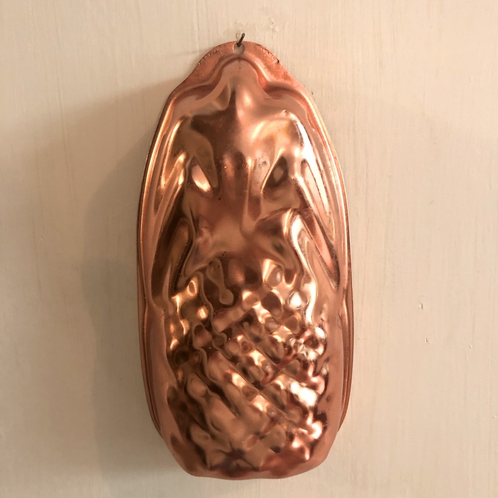 Copper pineapple baking/jello mold
